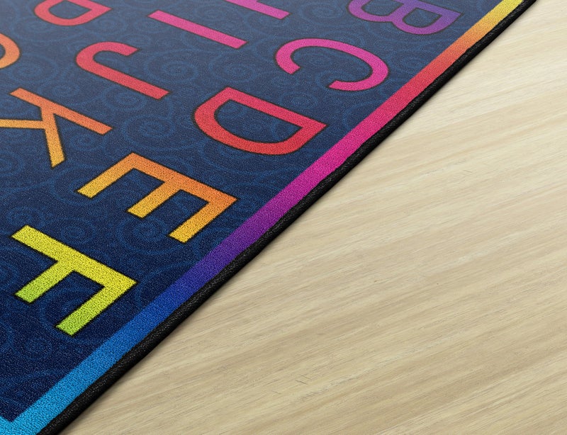 Flagship Carpets Cheery Alphabet Rainbow ABC Area Rug for Children's Classroom Mat, Playroom Carpet and General Educational Activities, 3' x 5', Multicolor - Image 3